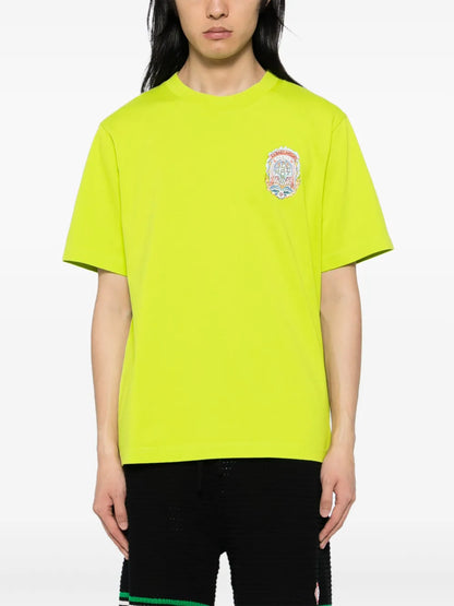 CASABLANCA Casa Way Skate Printed T-Shirt Lime