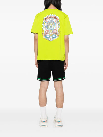 CASABLANCA Casa Way Skate Printed T-Shirt Lime