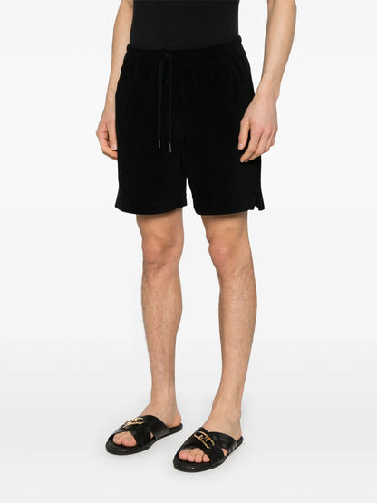TOM FORD Piped-trim Track Shorts Black
