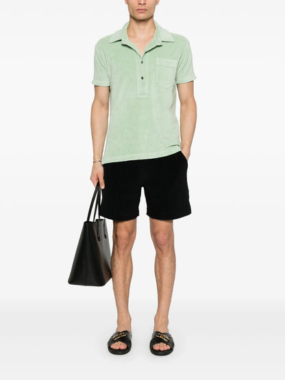 TOM FORD Piped-trim Track Shorts Black