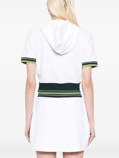 CASABLANCA WOMEN Hippie Tennis Hood Top White