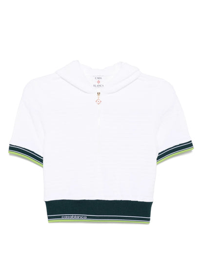 CASABLANCA WOMEN Hippie Tennis Hood Top White
