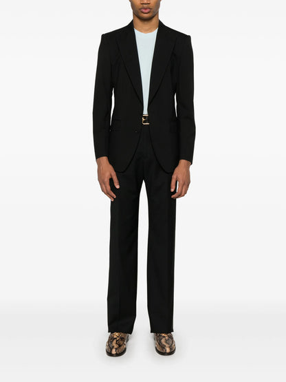 TOM FORD Crew Neck T-shirt Glass Blue