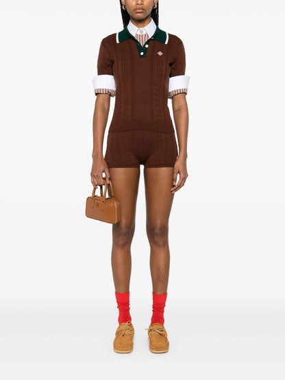 CASABLANCA WOMEN Chicano Hot Pants Brown