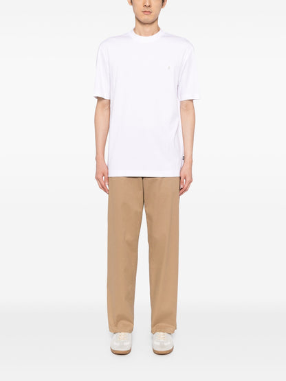 BOSS Logo Patch Cotton T-Shirt White
