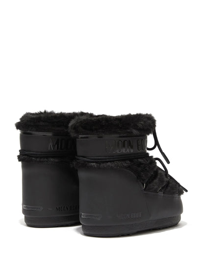 MOON BOOT UNISEX Icon Low Faux Fur Boots Black