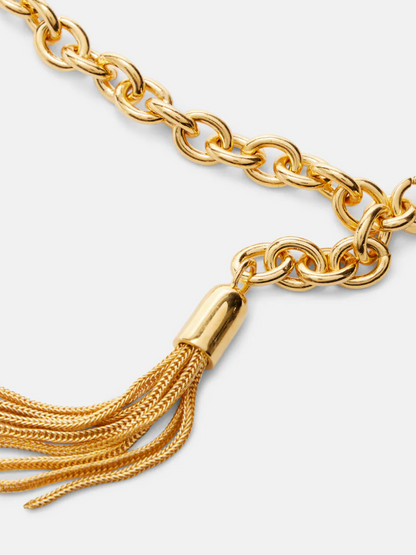 TOM FORD WOMEN Embellished Chain Necklace Gold