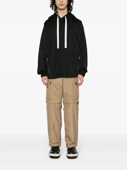 MONCLER GRENOBLE Ripstop Straight Trousers Beige