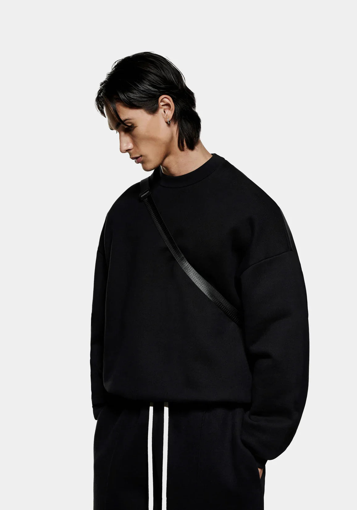 MKI MIYUKI ZOKU 800 GSM Superweight Crewneck Black