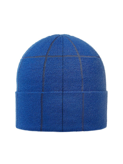 MONCLER X PALM ANGELS Logo-appliqué Beanie Blue