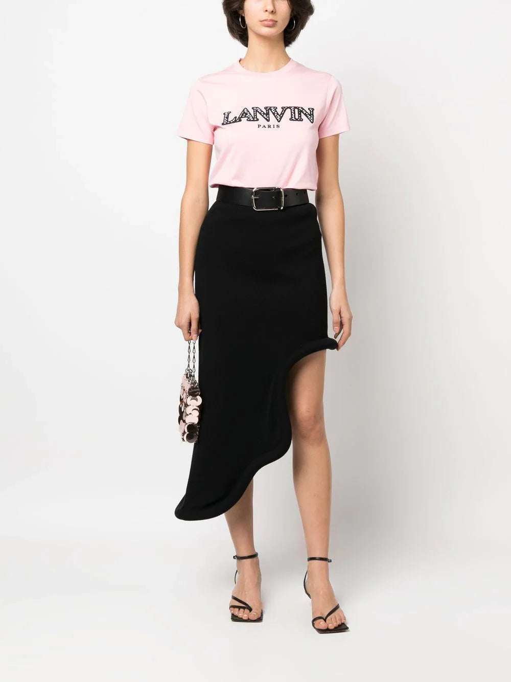 LANVIN WOMEN Classic Fit Lanvin Curb T-Shirt Pink