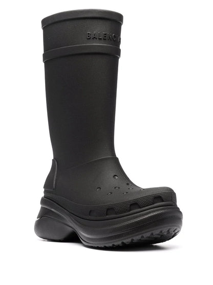BALENCIAGA Crocs Chunky Rain Boot Black