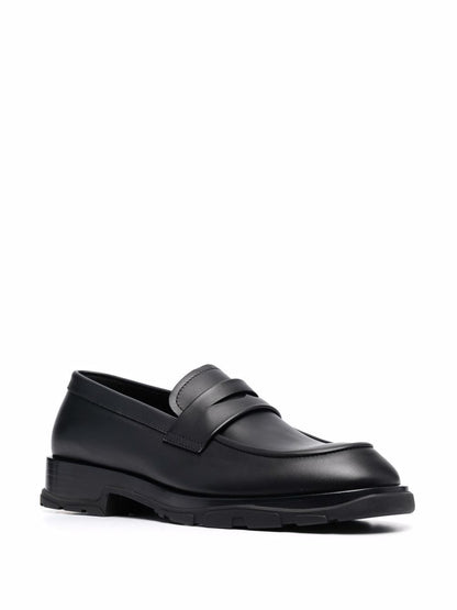ALEXANDER MCQUEEN Leather Loafers Black