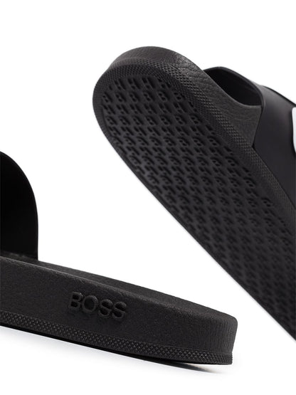 BOSS Boss logo slides Black