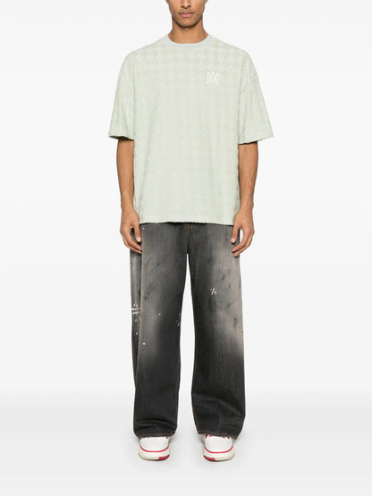 AMIRI MA Quad Towelling Oversized T-Shirt Pale Mint