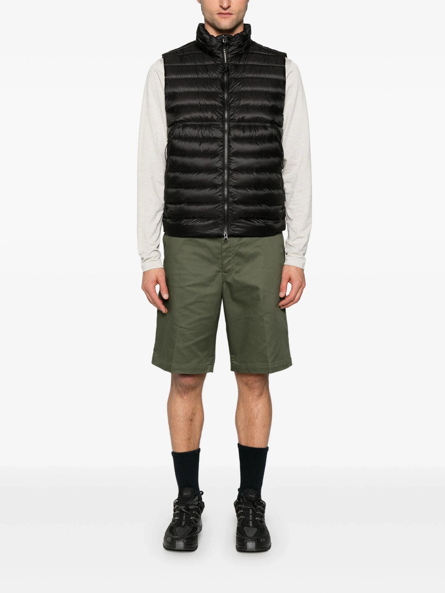 C.P. COMPANY Lens-Detail Padded Gilet Black