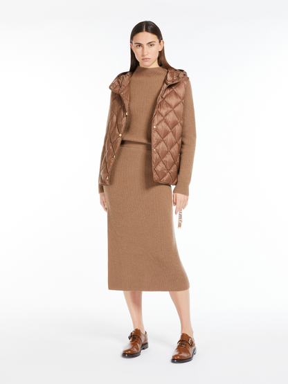 MAX MARA WOMEN Cube Trefa Gilet Brown