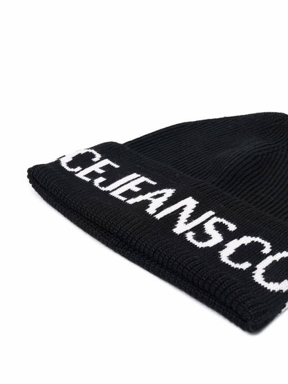 VERSACE Logo Beanie Black