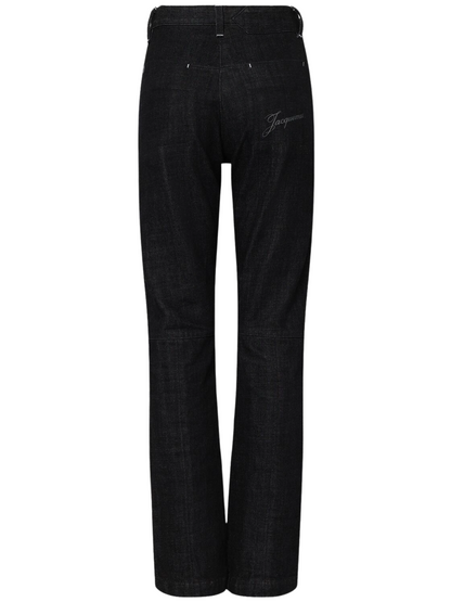 JACQUEMUS WOMEN Le De-Nîmes Norma Jeans Navy Blue