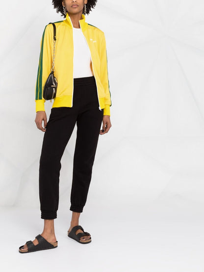 PALM ANGELS WOMEN Side-stripe track jacket Yellow