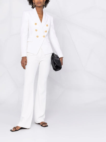 BALMAIN WOMEN Double-breasted blazer White