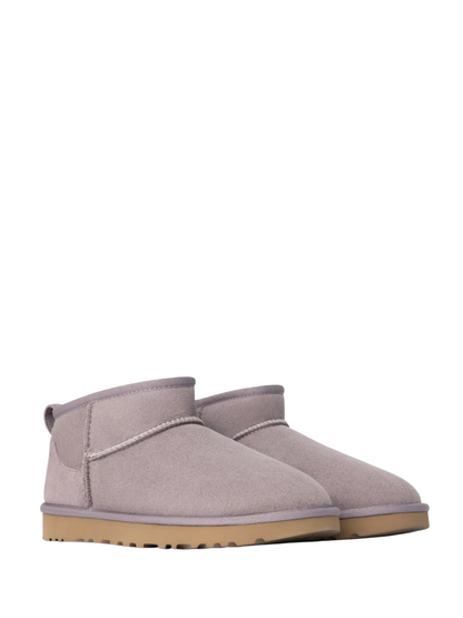 UGG WOMEN Classic Ultra Mini Boots Suede Slippers Plum