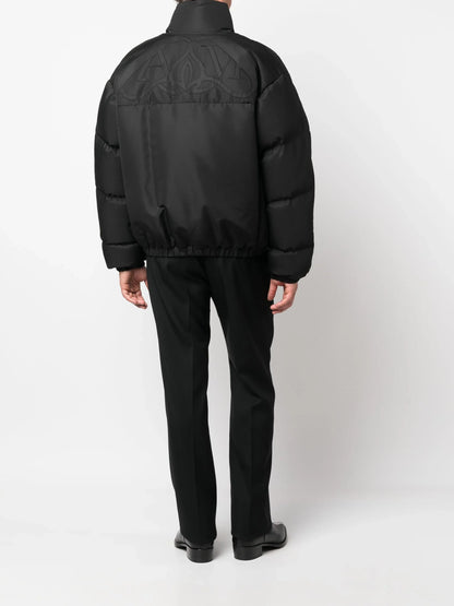 ALEXANDER MCQUEEN Funnel Neck Padded Jacket Black