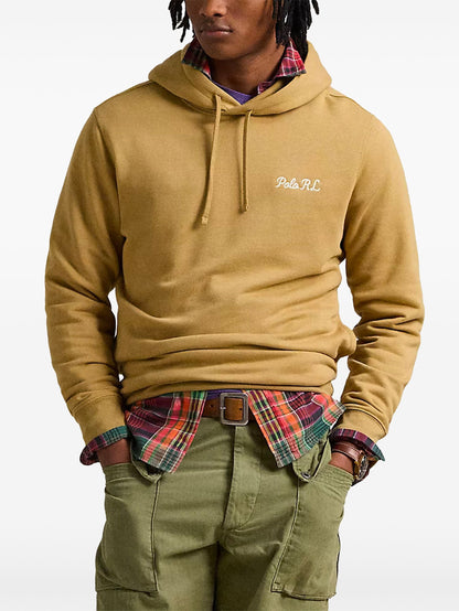 RALPH LAUREN Polo Bear Fleece Hoodie Beige