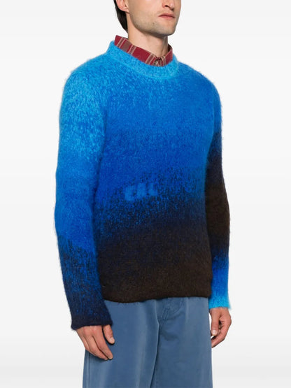 ERL Gradient Knit Sweater Blue
