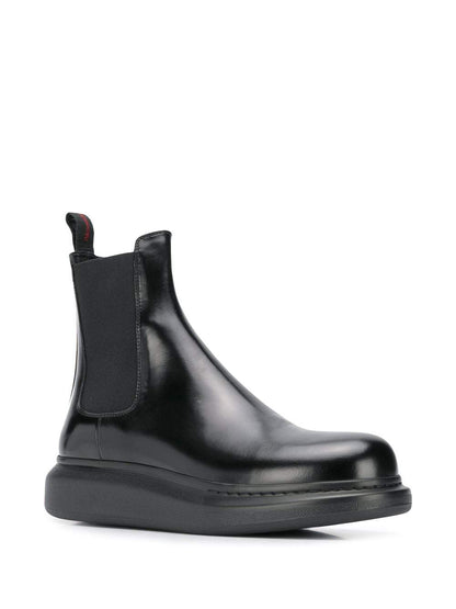 ALEXANDER MCQUEEN Hybrid Chelsea Boots Black