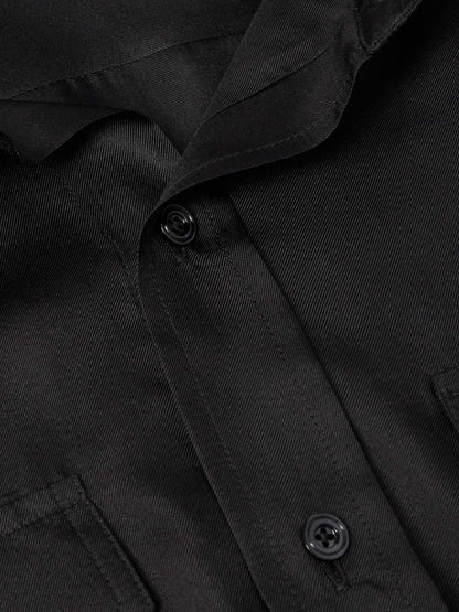 TOM FORD Slim-Fit Silk-Twill Shirt Black