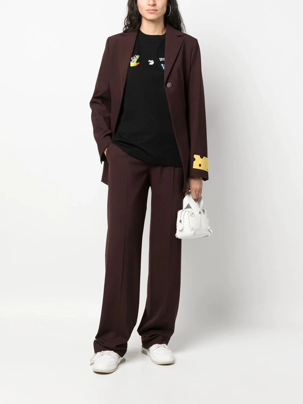 OFF-WHITE WOMEN Kids Swimming Logo Black/Multi