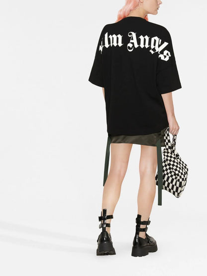 PALM ANGELS WOMEN Classic Logo Over Tee Black/White