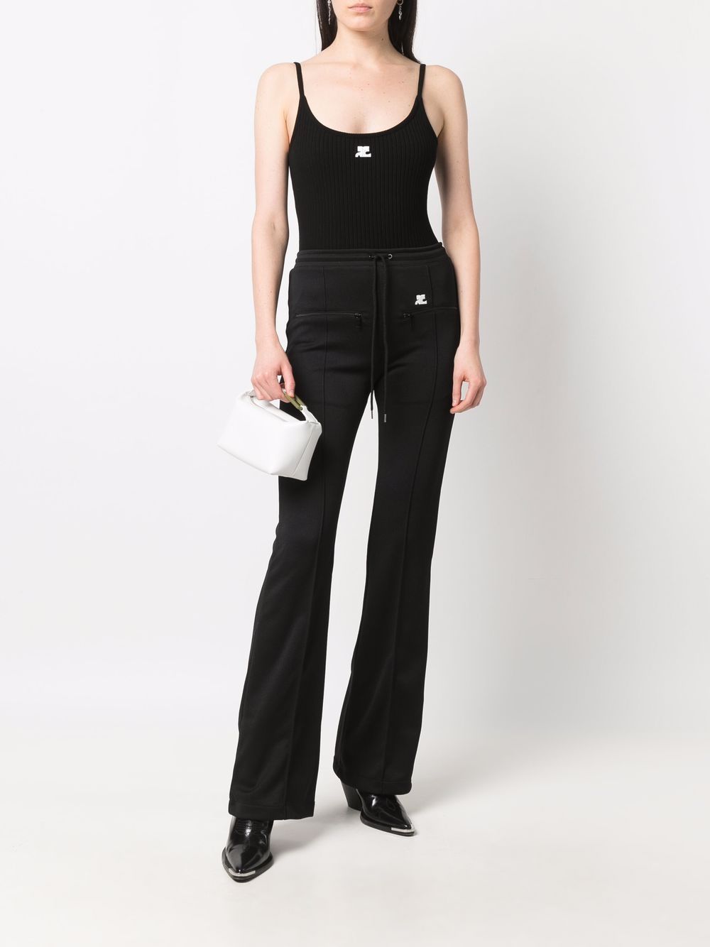 COURRÈGES WOMEN Logo Tank Top Black