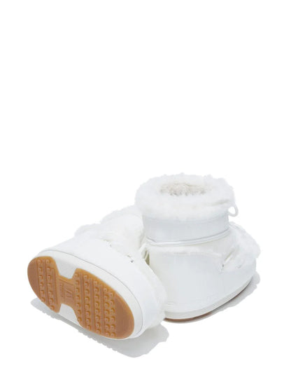 MOON BOOT UNISEX Icon Low Faux Fur Boots White