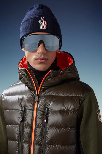 MONCLER GRENOBLE Pure Wool Beanie Navy