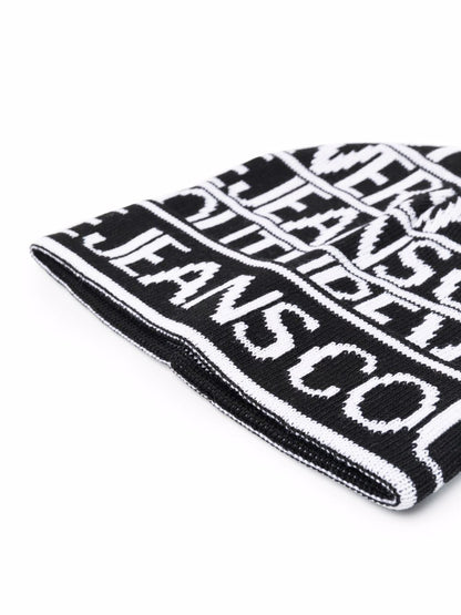 VERSACE Logo Beanie Black