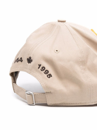 DSQUARED2 Logo-patch baseball cap Beige