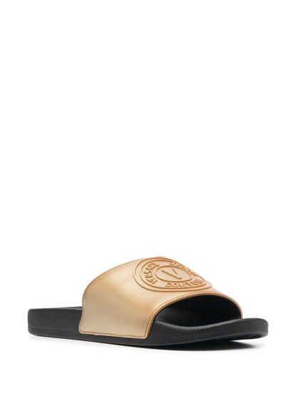VERSACE JEANS COUTURE V-Emblem Sliders