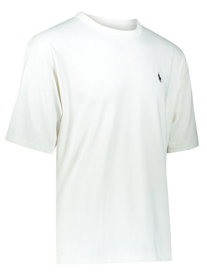 RALPH LAUREN Classic Short Sleeve T-Shirt Beige White