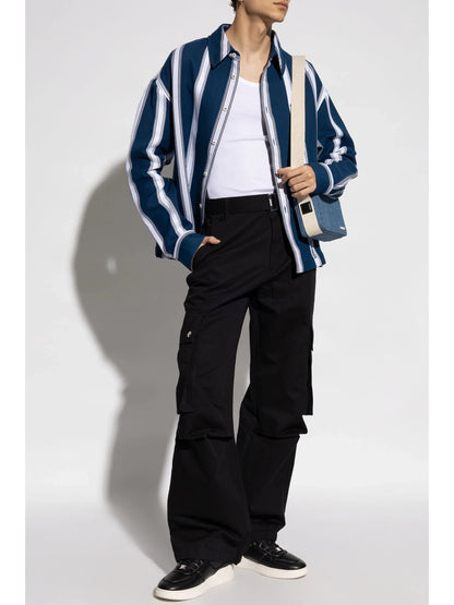 JACQUEMUS Le Cargo Woven Trousers Black