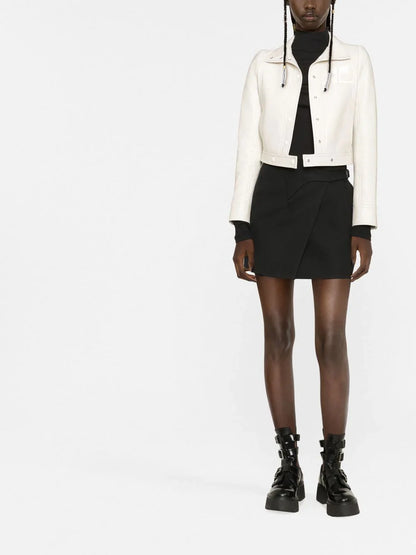 COURREGES WOMEN Vinyl Re-edition Jacket Off White