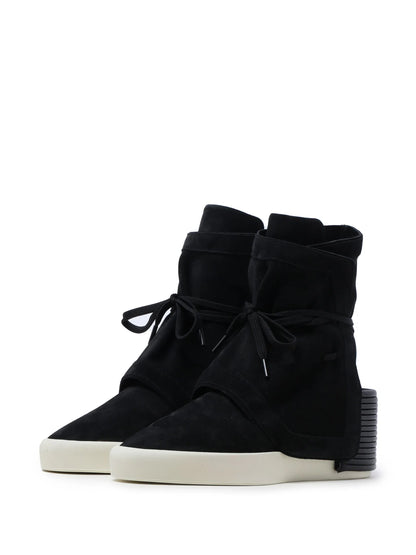 FEAR OF GOD Moc High Layered Suede Boots Black
