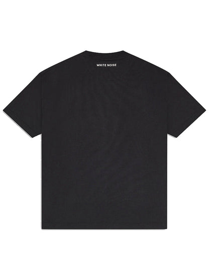 WHITE NOISE Classic Icon Cotton T-shirt Black