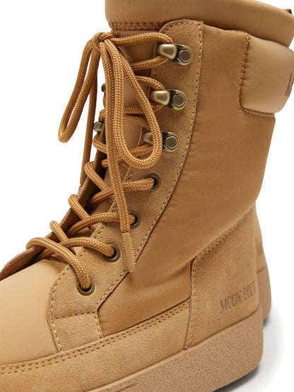 MOON BOOT WOMEN LTrack Padded Combat Boots Sand