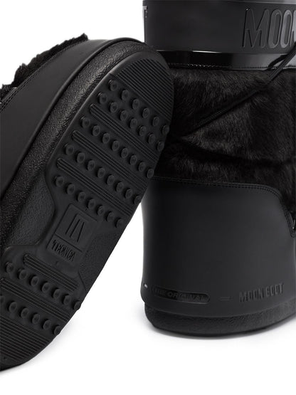 MOON BOOT UNISEX Icon Faux-fur Snow Boots Black