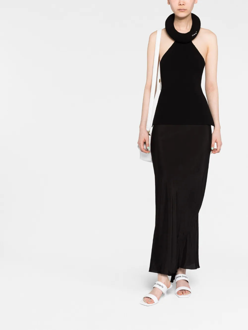OFF-WHITE WOMEN Tubolar Open Back Tank Top Black