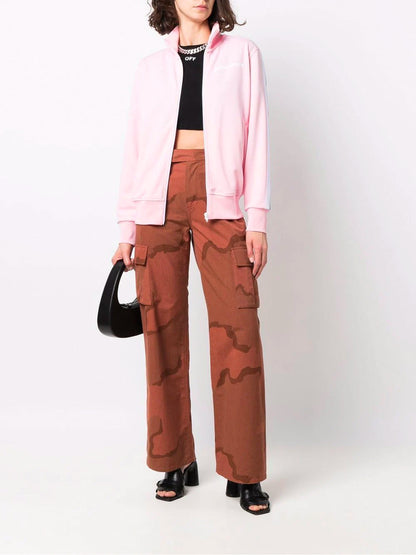 PALM ANGELS WOMEN Classic Track Jacket Pink/White