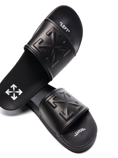 OFF-WHITE Arrow Pool Sliders Black/Black