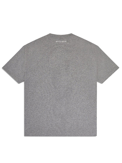 WHITE NOISE Classic Icon Cotton T-shirt Grey
